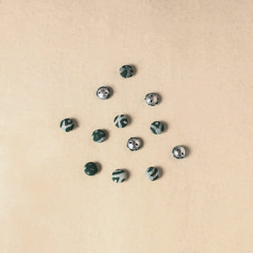 1.5cm handmade fabric small button (set of 12) 32