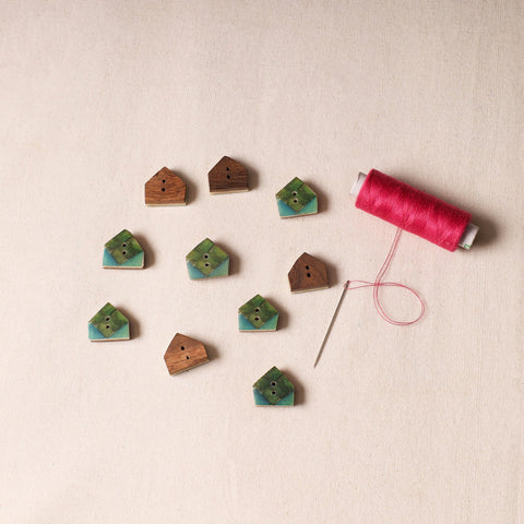 1.5cm Handmade Sambhal Clothing Button (Set of 10) 