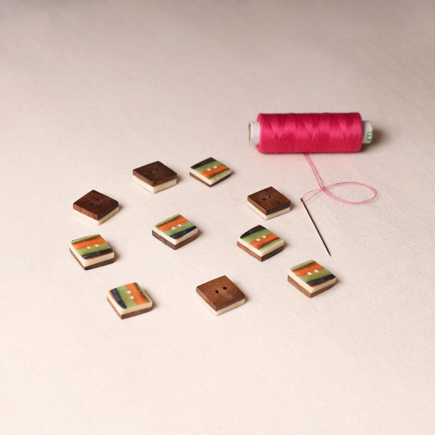 1.5cm Handmade Sambhal Clothing Button (Set of 10)