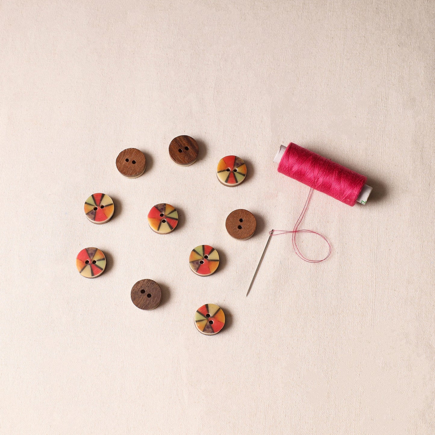 1.6cm Handmade Sambhal Clothing Button (Set of 10)