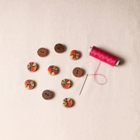 1.6cm Handmade Sambhal Clothing Button (Set of 10)