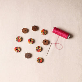 1.6cm Handmade Sambhal Clothing Button (Set of 10)