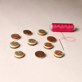 1.8cm Handmade Sambhal Clothing Button (Set of 10) 