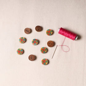 1.8cm Handmade Sambhal Clothing Button (Set of 10) 