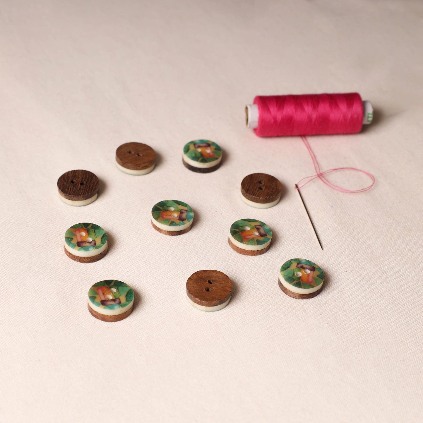 1.8cm Handmade Sambhal Clothing Button (Set of 10)