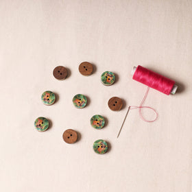 1.8cm Handmade Sambhal Clothing Button (Set of 10)
