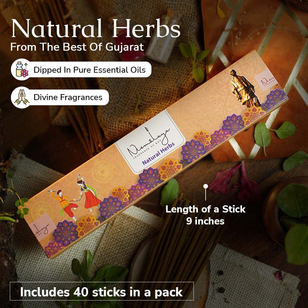 Nirmalaya Natural Herbs Incense Sticks Agarbatti- 40 Sticks