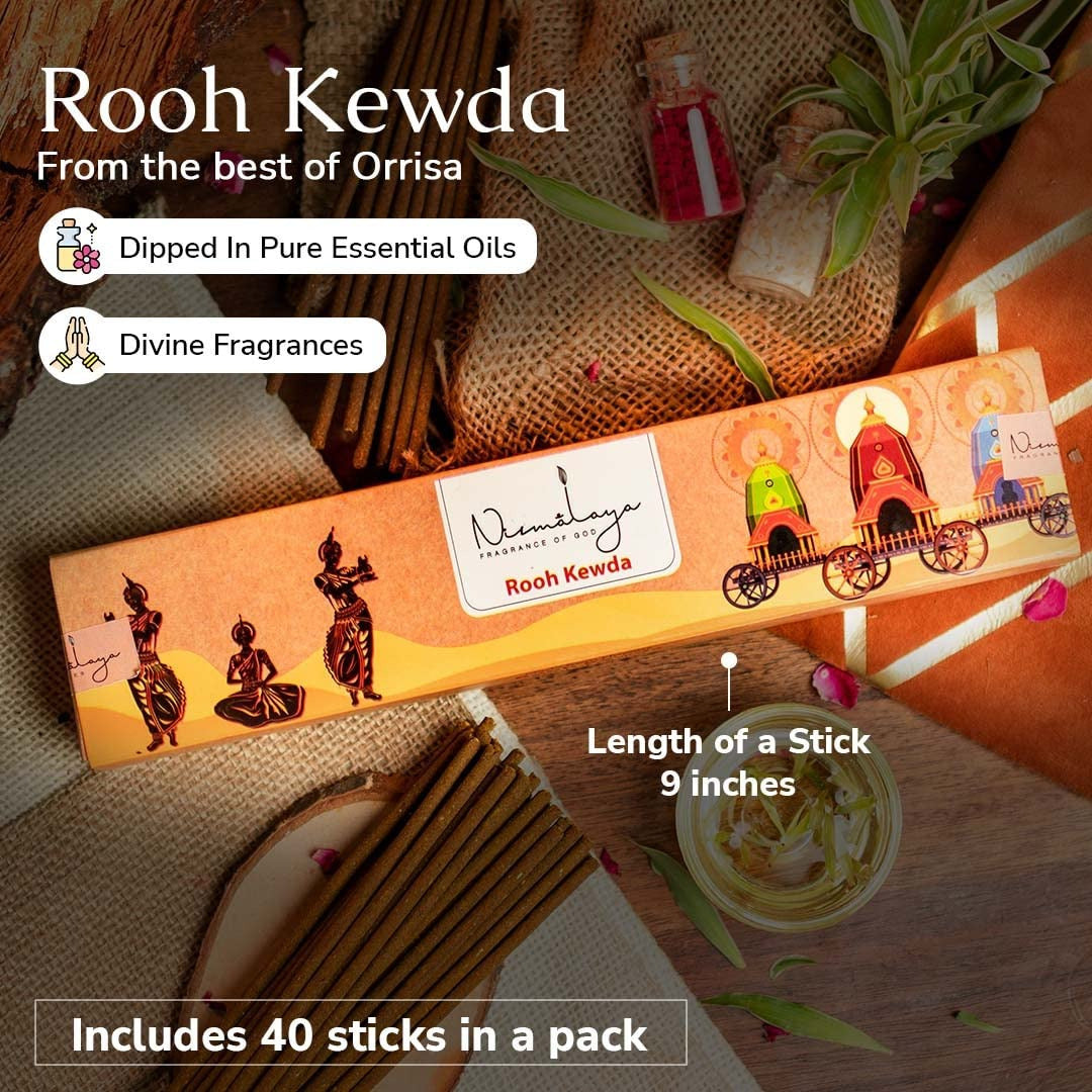 Nirmalaya Rooh Kewda Incense Sticks Agarbatti- 40 Sticks