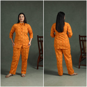Pochampally Ikat Cotton Night Suit Set for Women 05