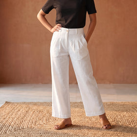 Flex Cotton Elasticated Plain Pant for Women 08