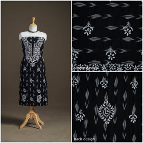 Lucknowi Chikankari Hand Embroidered Cotton Unstitched Kurta Material (2.5M) 10