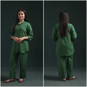 Pochampally Ikat Cotton Night Suit Set for Women 04