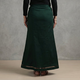 Green - Plain Woven Cotton Lycra Inskirt 02