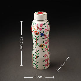  Floral Handpainted Enamelware Stainless Steel Water Bottle 