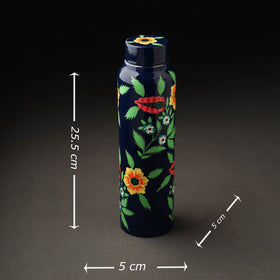  Floral Handpainted Enamelware Stainless Steel Water Bottle 