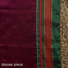 Silk cotton khun saree with ilkal pallu chikki paras border