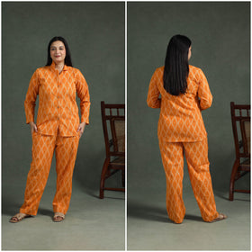 Pochampally Ikat Cotton Night Suit Set for Women 14