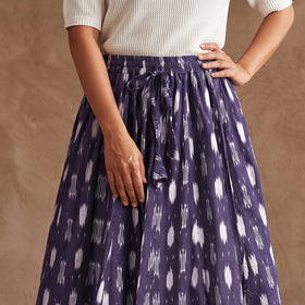 Pochampally Ikat 24 Kali Cotton Long Skirt 13
