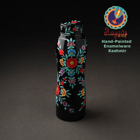  Floral Handpainted Enamelware Stainless Steel Water Bottle 