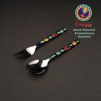 handpainted steel spoon 