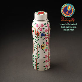  Floral Handpainted Enamelware Stainless Steel Water Bottle 