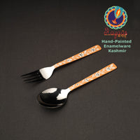 handpainted steel spoon 