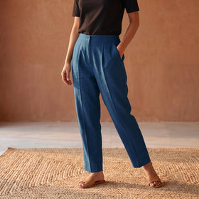 Flex Cotton Elasticated Plain Pant for Women 09