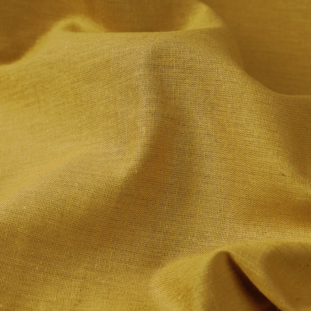 Mustard Yellow - Flex Cotton Prewashed Plain Fabric 09