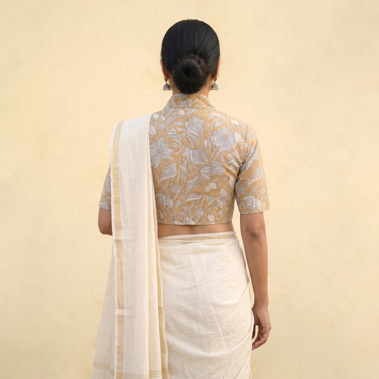 Sanganeri Hand Block Print Cotton Readymade Blouse 03