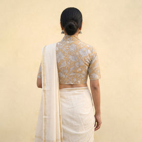 Sanganeri Hand Block Print Cotton Readymade Blouse 03