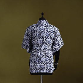Hand batik cotton short kaftan 09 - handcrafted