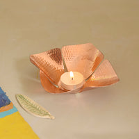 Copper Tea Light Holder 