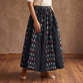 Pochampally Ikat 24 Kali Cotton Long Skirt 14