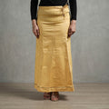Yellow - Plain Woven Cotton Lycra Inskirt 06