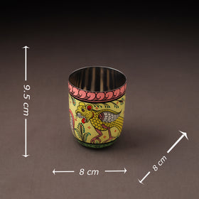 Odisha Pattachitra Handpainted Stainless Steel Glass 13
