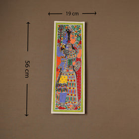Handpainted Madhubani Painting by Santosh Paswan (22 x 7 in) 14