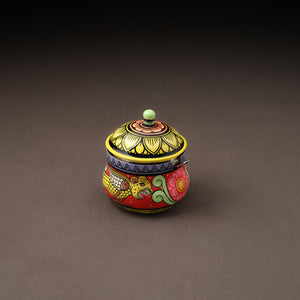 Odisha Pattachitra Handpainted Stainless Steel Ghee Pot 47
