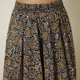 Multicolor - hand printed cotton long bagru skirt 03