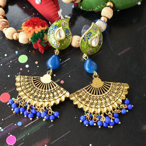 Bindurekha Fan Stud Earrings