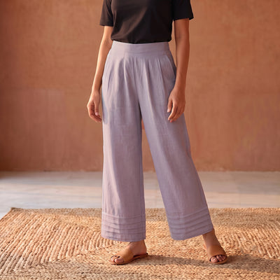 Flex Cotton Elasticated Plain Pant for Women 14