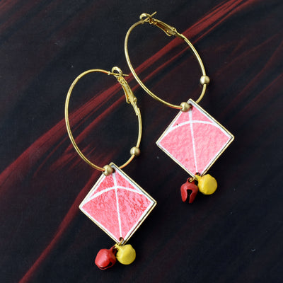 Bindurekha Red Kite Earrings