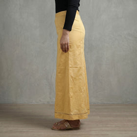 Yellow - Plain Woven Cotton Lycra Inskirt 06