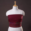 Maroon Lambani Embroidery Handspun Cotton Blouse Piece