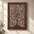 Kalamkari Art Wall Hanging with Tree of life Motif by Pitchuka Srinivas (72 x 60 in) 16