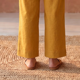 Elastic Waist Cotton Plain Palazzo for Women 10