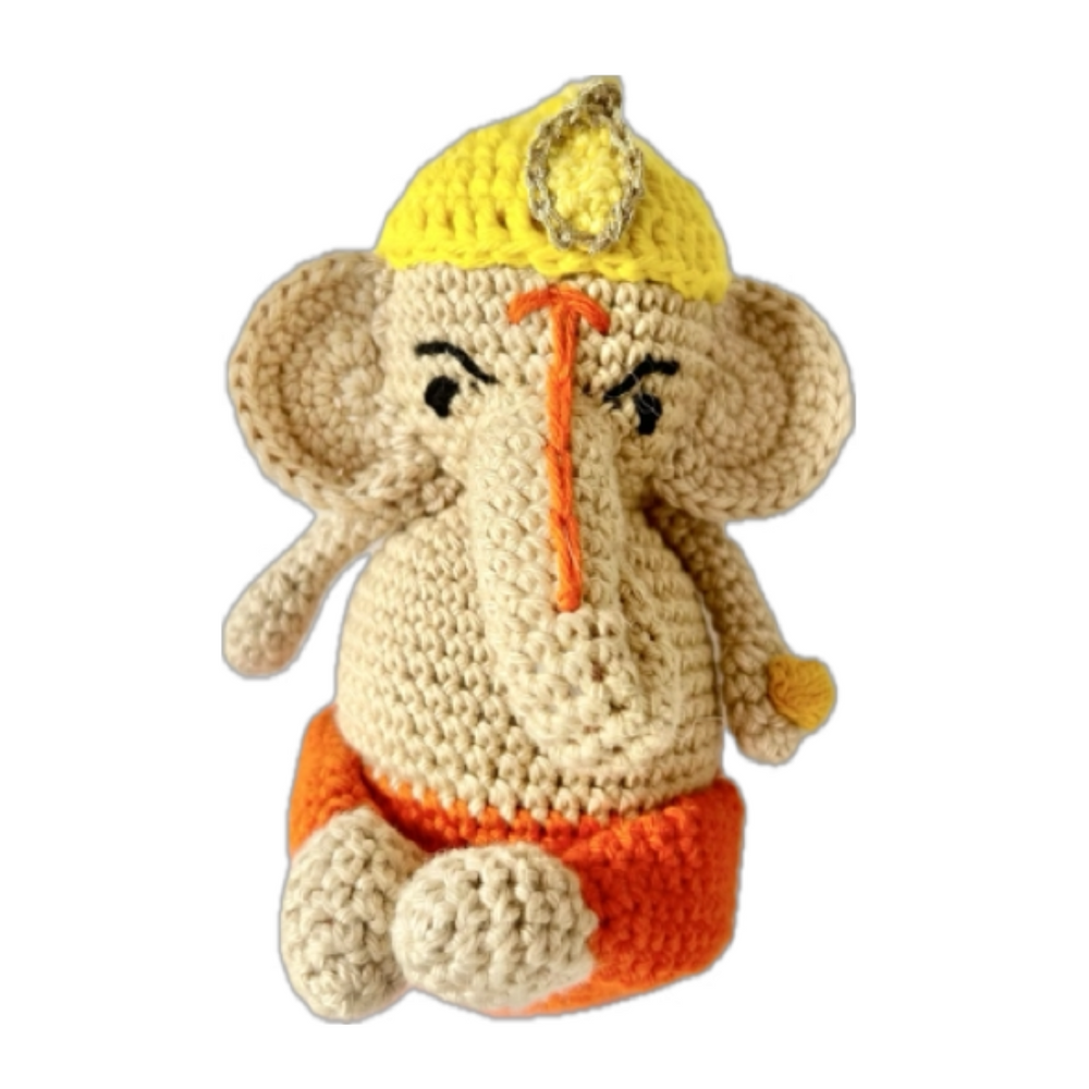 Ganpati Bappa - Handmade Crochet Hanging