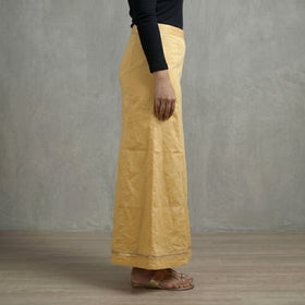 Yellow - Plain Woven Cotton Lycra Inskirt 06