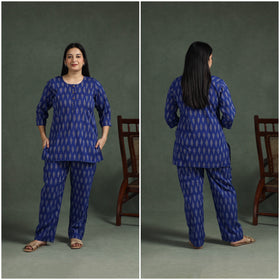 Pochampally Ikat Cotton Night Suit Set for Women 10