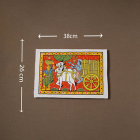 Handpainted Cheriyal Scroll Painting by Dhanalakota Sai Kiran (10 x 15 in) 05