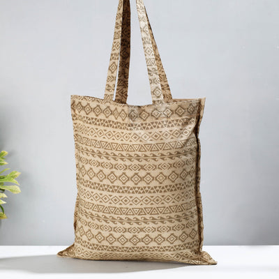 Buy Pedana Kalamkari Block Printed Cotton Shopping Bag at iTokri.com